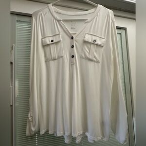 White Button-Up Men’s Shirt